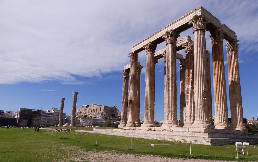 12.02.08.Romeinse Griekje Hadrianus - tempel Zeus