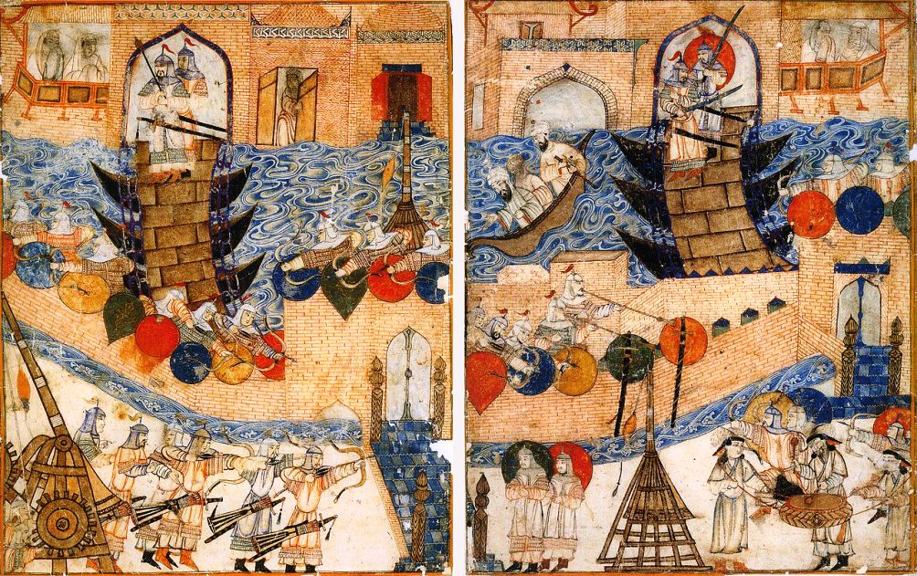 Belegering van Badgad door de Mongolen in 1258. 