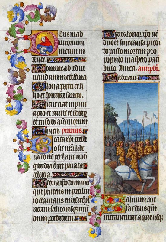 Geïllumeerde handschriften in het getijdenboek Très Riches Heures van Duc de Berry, door de Gebroeders van Limburg.