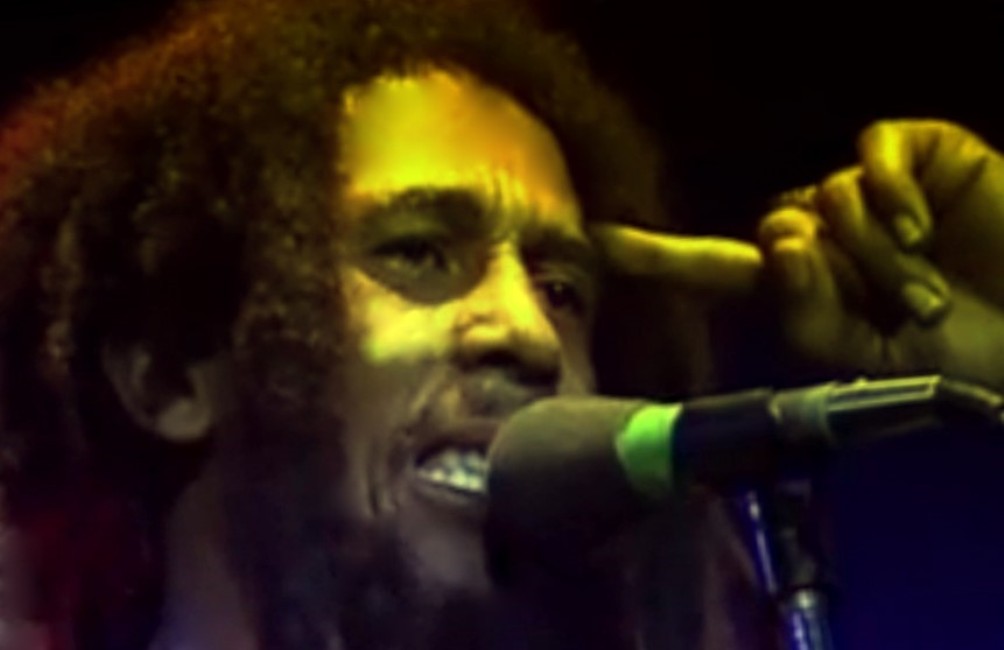 Bob Marley tijdens een concert in Stockholm in 1978. (foto: Wikimedia)