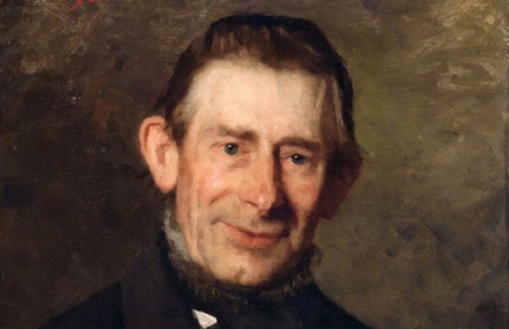 Foto: portret van Nicolaas Beets door Thérèse Schwartze