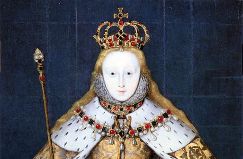 Foto: portret van Elizabeth I in kroningsmantel