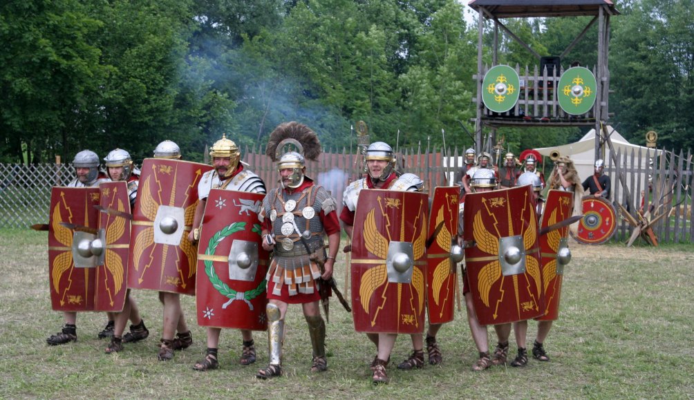 Dit is een voorbeeld van een kleine Romeinse patrouille